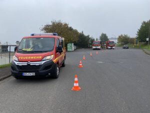 Oktober-Übungen zum Thema Industriebrand